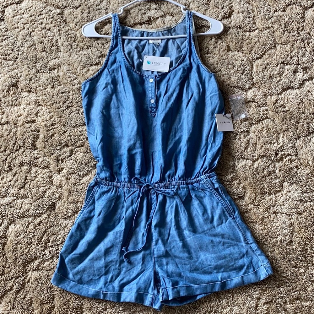 Denim Romper - NWT